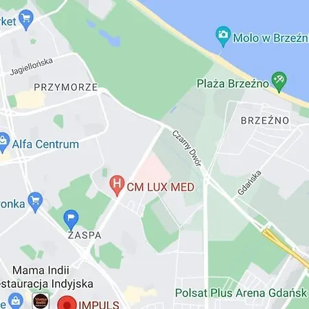 Apartament Zaspa 10 Min Od Plazy *